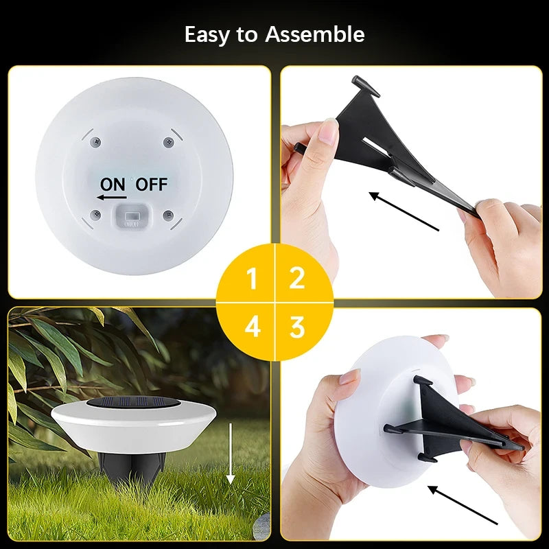 Solar Ground Lights 4PCS